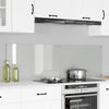 Parete posteriore cucina VidaXL 2 pz in vetro temperato trasparente 80 x 50 cm
