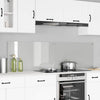 Parete posteriore cucina VidaXL 2 pz in vetro temperato trasparente 90 x 50 cm