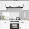 Parete posteriore cucina VidaXL 2 pz in vetro temperato trasparente 90 x 50 cm