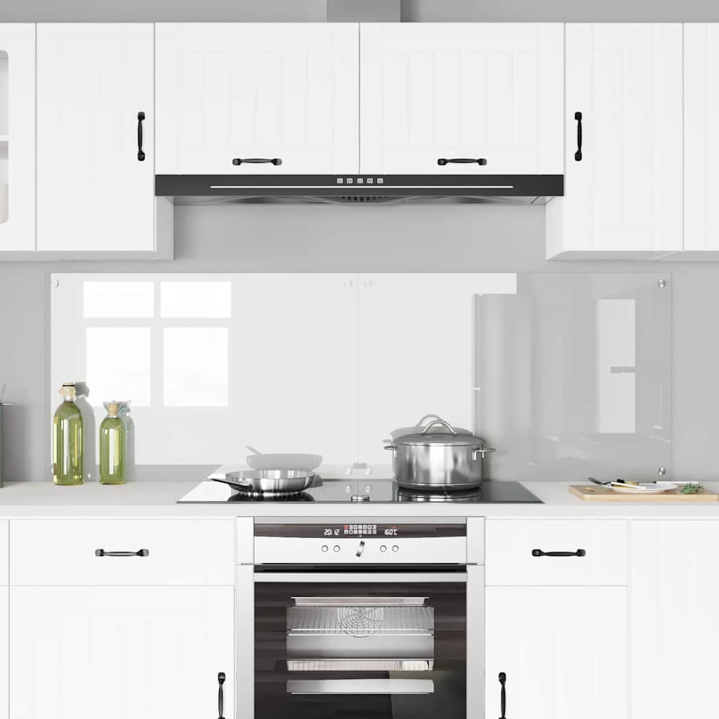 Vidaxxl pared trasera de cocina 2 piezas cristal templado transparente 90 x 60 cm