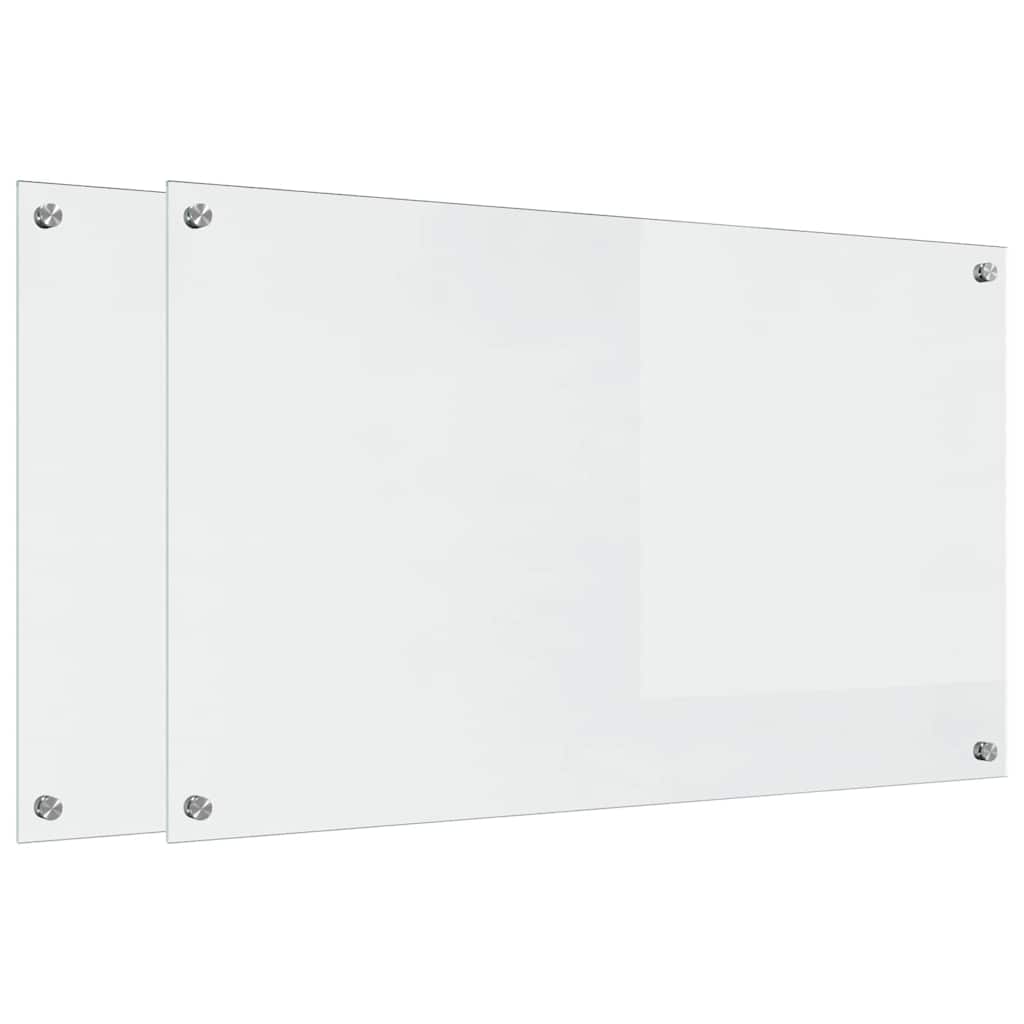 Vidaxl keuken achterwand 2 piezas puerta 100 x 60 cm vidrio duro