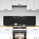 Vidaxl keuken achterwand 2 pcs zwart 70 x 40 cm gehard glas