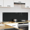 Vidaxxl pared trasera de cocina 2 piezas negro 70 x 40 cm vidrio templado