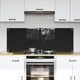 VidaXL pared trasera de cocina 2 piezas negro 70 x 50 cm vidrio templado