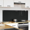VidaXL parete posteriore cucina 2 pezzi in vetro temperato nero 70 x 50 cm