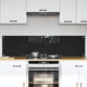 Vidaxl keuken achterwand 2 pcs zwart 80 x 40 cm gehard glas