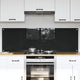 Vidaxl keuken achterwand 2 pcs zwart 80 x 50 cm gehard glas