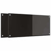Vidaxl keuken achterwand 2 pcs zwart 90 x 40 cm gehard glas