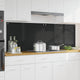 Vidaxl keuken achterwand 2 pcs zwart 90 x 60 cm gehard glas