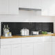 VidaXL pared trasera de cocina 2 piezas negro 100 x 40 cm vidrio templado