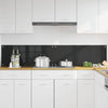 Parete posteriore cucina VidaXL 2 pezzi in vetro temperato nero 100 x 40 cm
