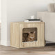 Casa para gatos vidaxl sonoma 51 x 30 x 42,5 cm madera artesanal