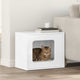 Casa para gatos vidaxxl blanco brillo 51 x 30 x 42,5 cm acabado madera