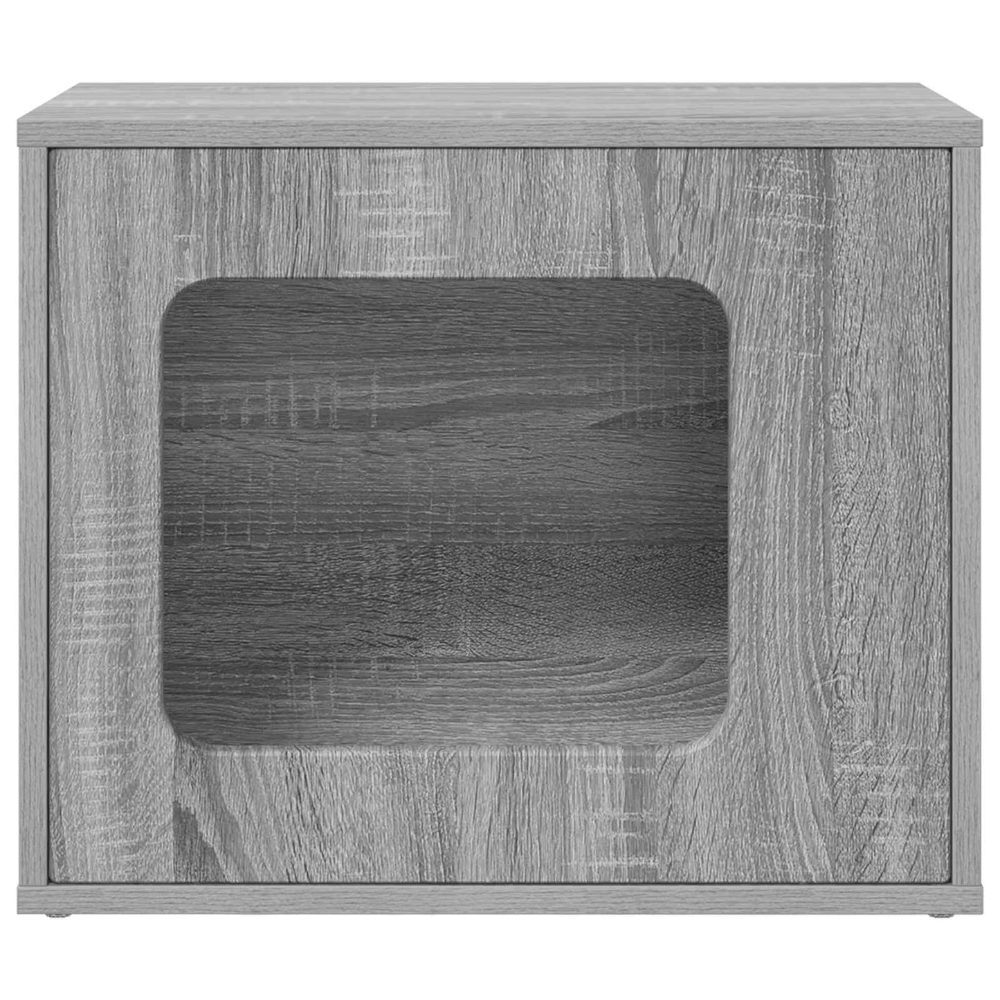 Casa para gatos vidaxl gris sonoma 51 x 30 x 42,5 cm madera artesanal