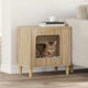 Vidaxl casa para gatos sonoma 51 x 30 x 52 cm madera artesanal