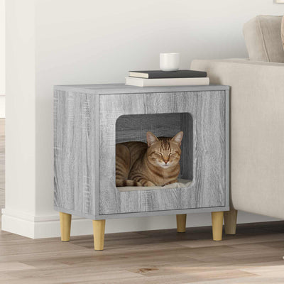 Vidaxl cuccia per gatti grigia Sonoma 51 x 30 x 52 cm in legno composito