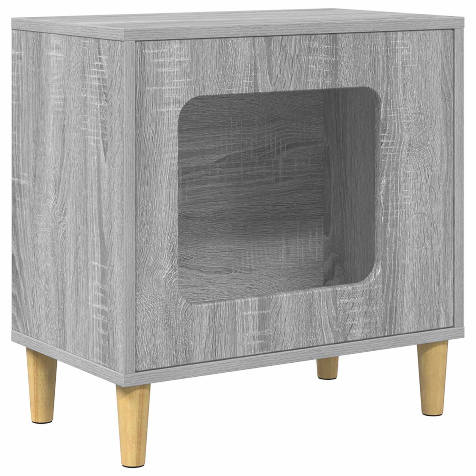 Vidaxl cuccia per gatti grigia Sonoma 51 x 30 x 52 cm in legno composito