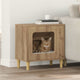 Casa para gatos vidaxxl roble artesanal 51 x 30 x 52 cm madera contrachapada