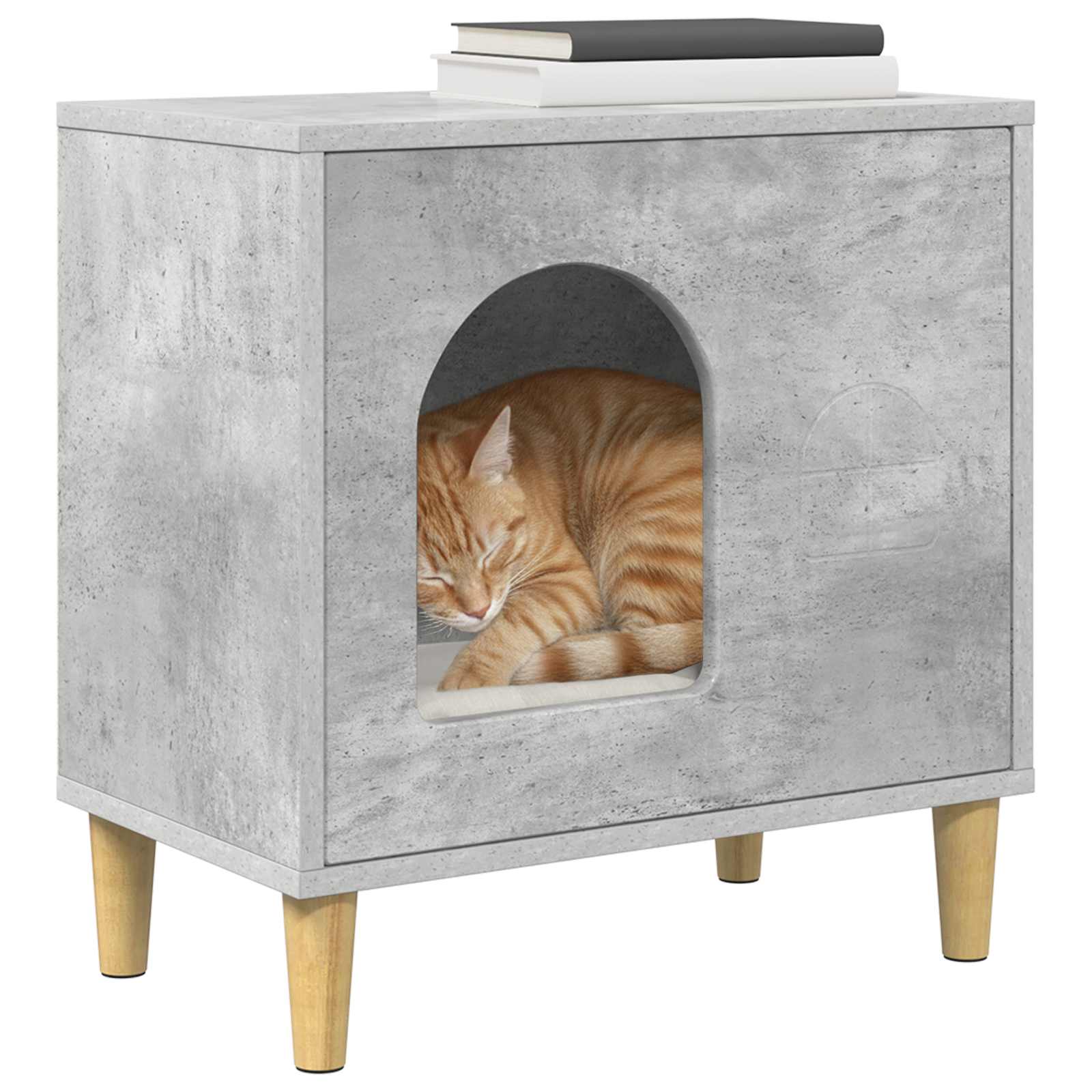 Casa para gatos Vidaxx hormigón 51 x 30 x 52 cm madera procesada