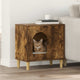 Casa para gatos Vidaxxl roble ahumado 51 x 30 x 52 cm madera procesada