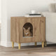 Casa para gatos vidaxxl roble artesanal 51 x 30 x 52 cm madera contrachapada