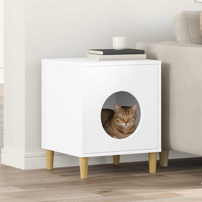 Casa para gatos vidaxx blanca 42,5 x 40 x 53 cm madera contrachapada
