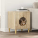 Casa para gatos vidaxl sonoma 42,5 x 40 x 53 cm madera artesanal