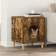 Casa para gatos Vidaxxl roble ahumado 42,5 x 40 x 53 cm madera procesada