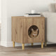Casa para gatos vidaxxl roble artesanal 42,5 x 40 x 53 cm madera contrachapada
