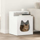 Casa para gatos vidaxx blanca 42,5 x 40 x 53,5 cm madera contrachapada
