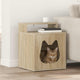 Casa para gatos vidaxl sonoma 42,5 x 40 x 53,5 cm madera artesanal