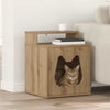 Vidaxl kattenhuis ambachtelijk eiken 42,5 x 40 x 53,5 cm bewerkt hout