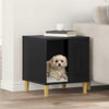 Casa para perros vidaxxl negra 44 x 42 x 49 cm madera artesanal