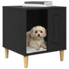 Casa para perros vidaxxl negra 44 x 42 x 49 cm madera artesanal