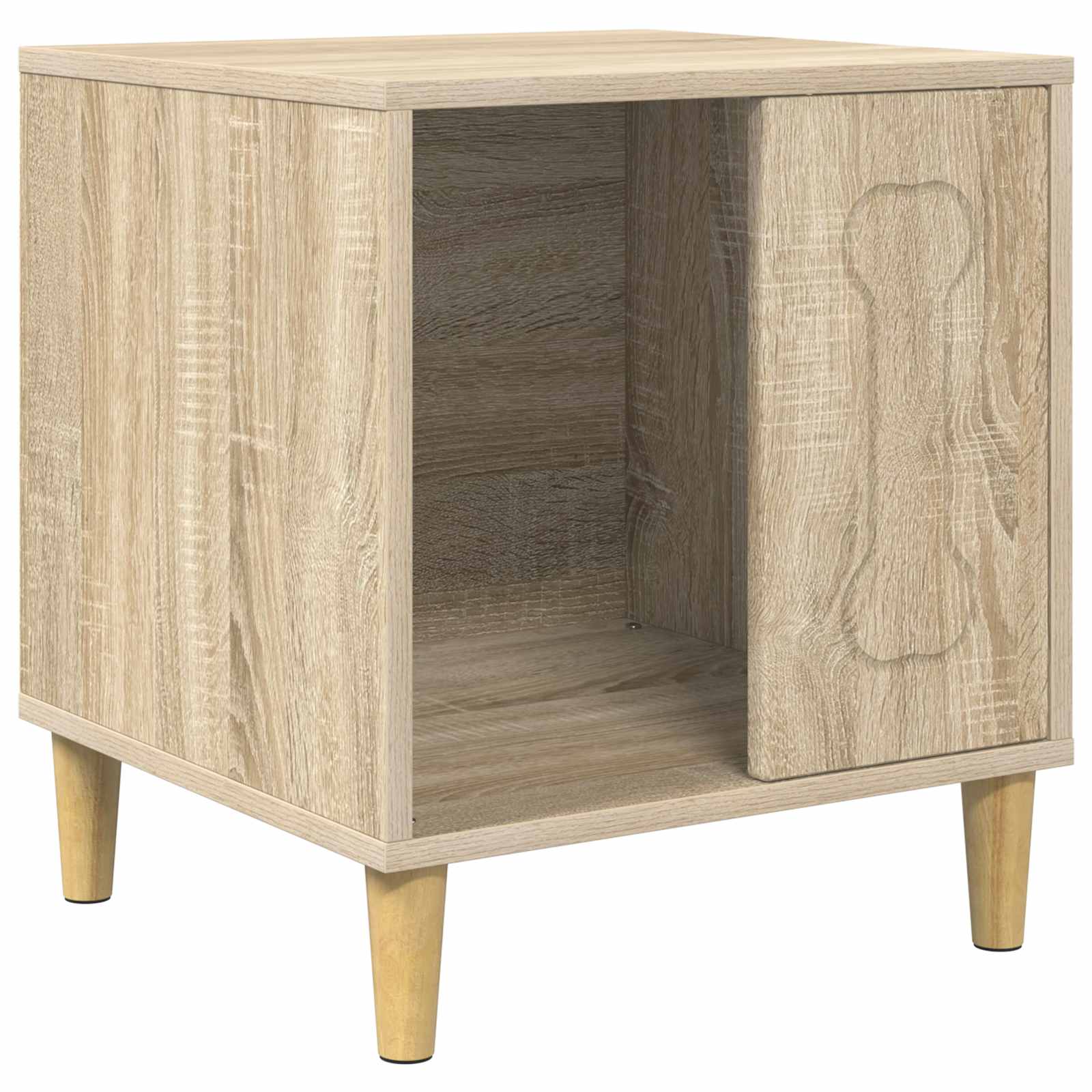 Casa para perros vidaxl sonoma 44 x 42 x 49 cm madera artesanal