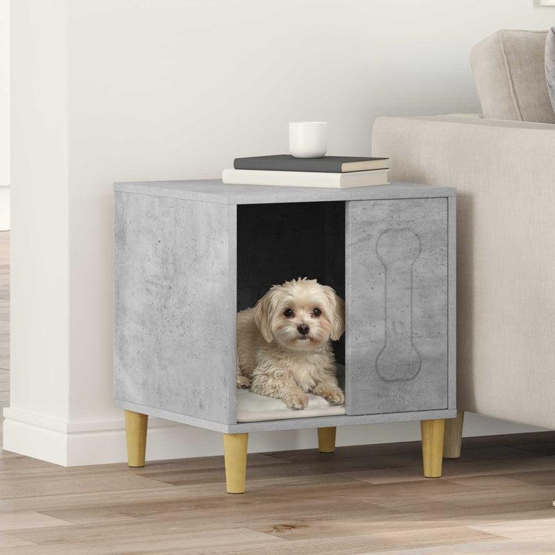 Casa para perros vidaxxl hormigón 44 x 42 x 49 cm madera procesada