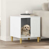 Casa para perros vidaxxl blanco brillo 44 x 42 x 49 cm acabado madera