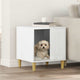 Casa para perros vidaxxl blanco brillo 44 x 42 x 49 cm acabado madera