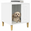 Casa para perros vidaxxl blanco brillo 44 x 42 x 49 cm acabado madera