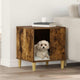 Casa para perros vidaxxl roble ahumado 44 x 42 x 49 cm madera procesada