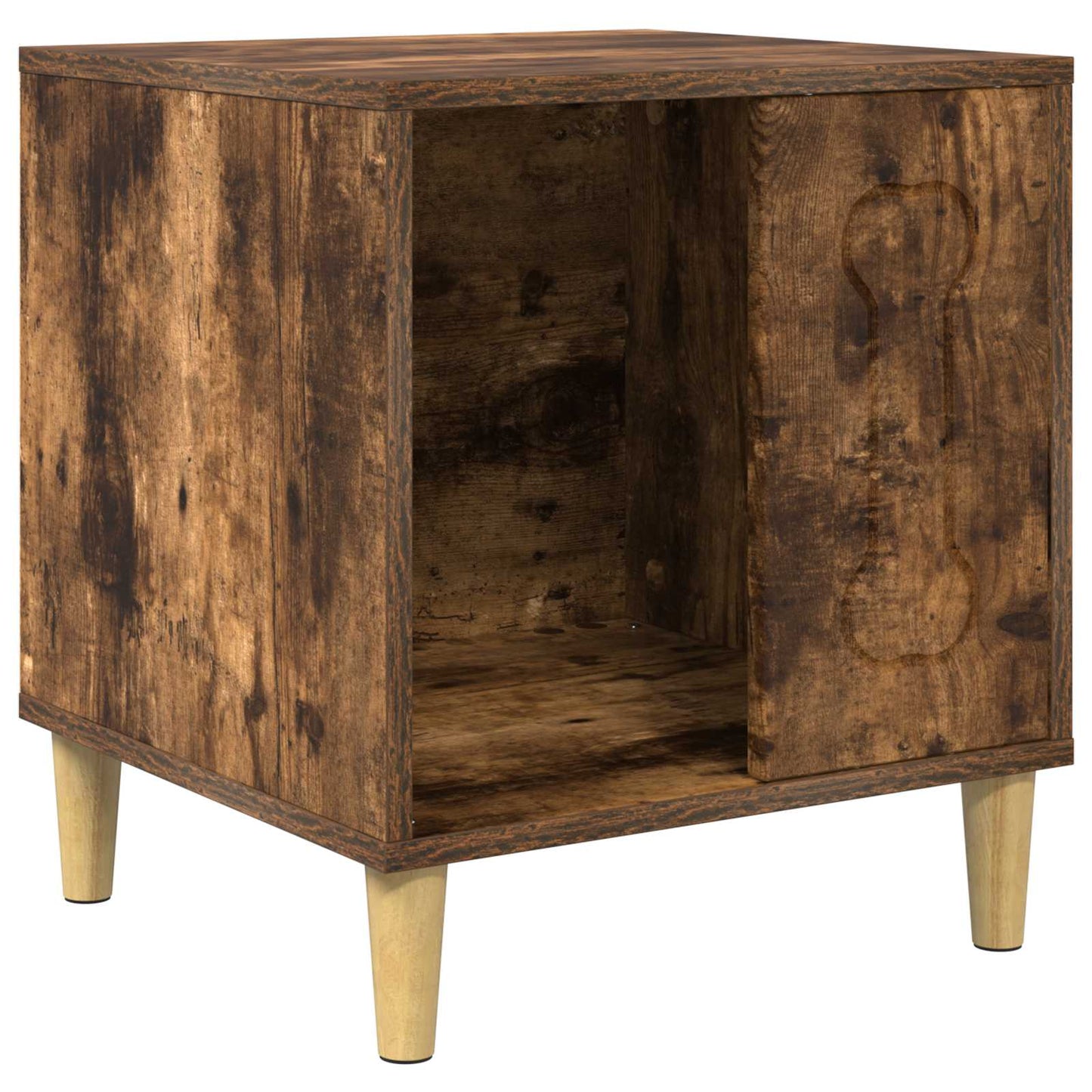 Casa para perros vidaxxl roble ahumado 44 x 42 x 49 cm madera procesada