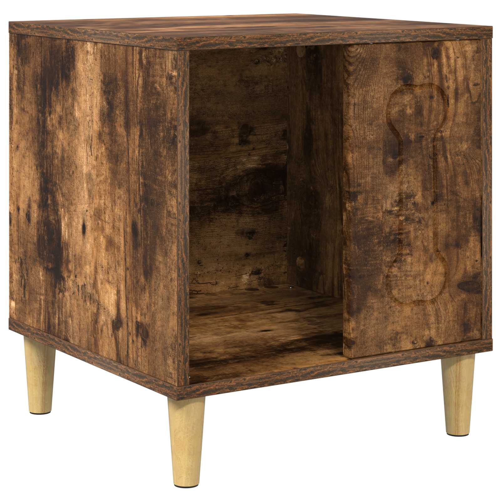 Casa para perros vidaxxl roble ahumado 44 x 42 x 49 cm madera procesada