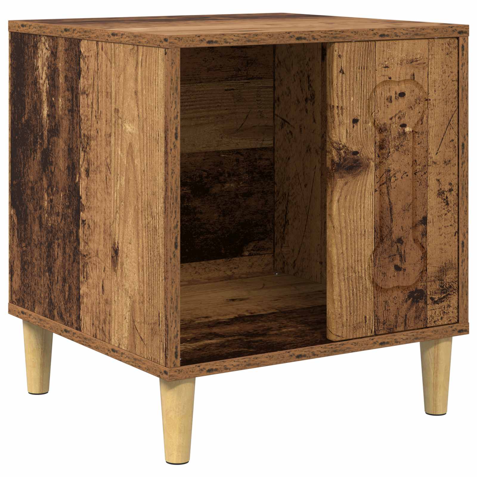Casa para perros vidaxxl madera vieja 44 x 42 x 49 cm madera procesada