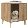 Casa para perros vidaxxl roble tradicional 44 x 42 x 49 cm madera contrachapada