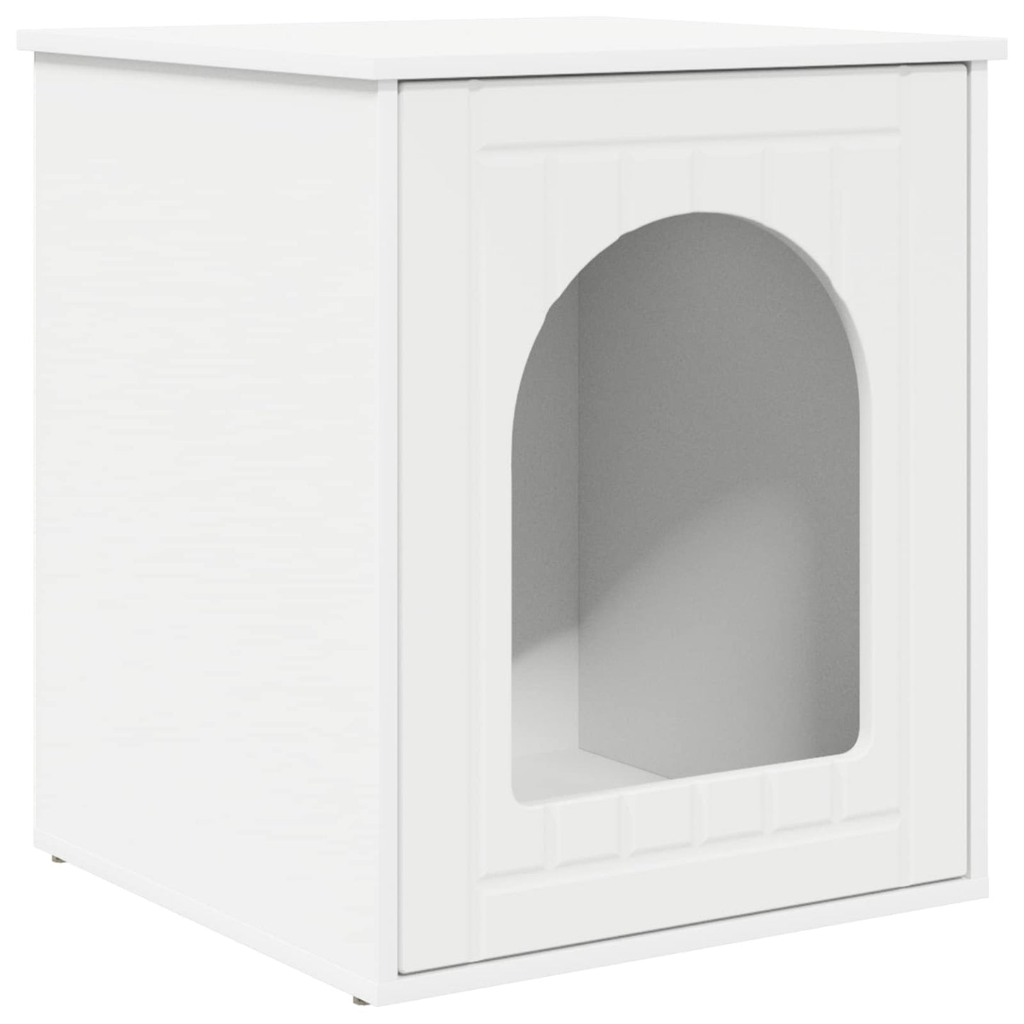 Casa para gatos Vidaxx blanca 53 x 52 x 62 cm de madera artesanal