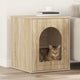 Vidaxl casa para gatos sonoma 53 x 52 x 62 cm madera artesanal