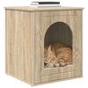 Vidaxl kattenhuis sonoma 53 x 52 x 62 cm bewerkt hout