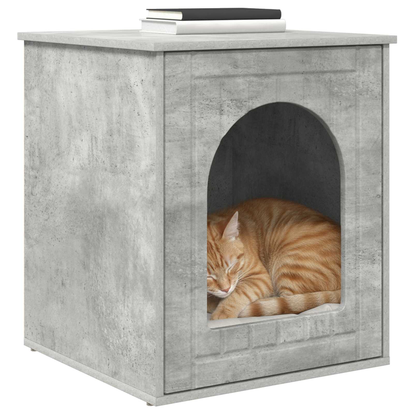 Casa para gatos Vidaxx hormigón 53 x 52 x 62 cm madera procesada