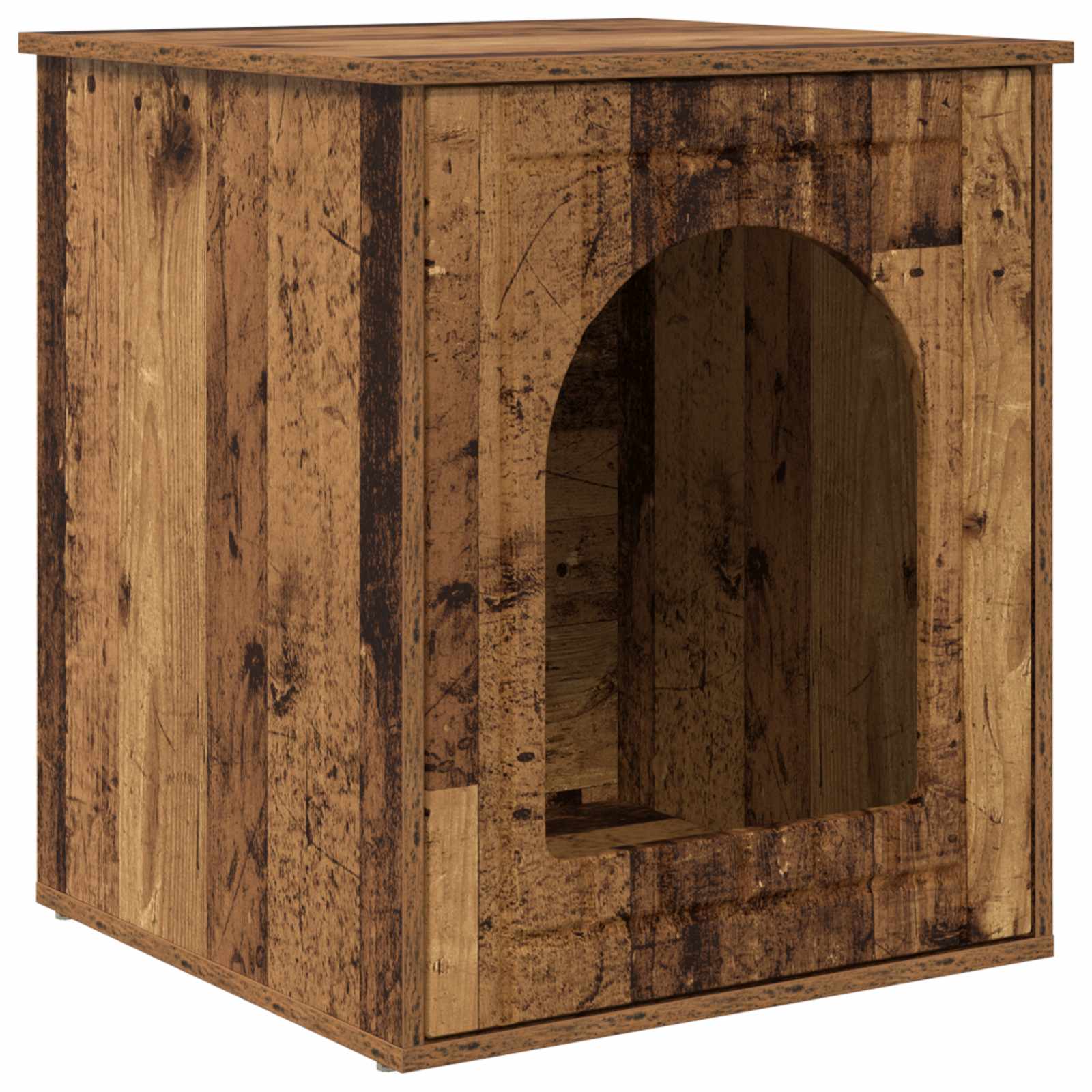 Vidaxxl casa para gatos madera vieja 53 x 52 x 62 cm madera procesada