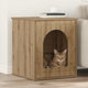 Casa para gatos vidaxxl roble artesanal 53 x 52 x 62 cm madera contrachapada